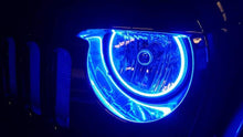 Load image into Gallery viewer, Oracle Jeep Wrangler JK 07-17 LED Waterproof Halo Kit - ColorSHIFT w/o Controller