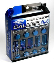 Load image into Gallery viewer, Project Kics 12X1.25 Titanium Blue Caliber Lug Nut