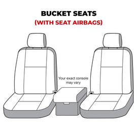 Covercraft 19-20 Ford F150 Carhartt Super Dux SeatSaver Custom Front Row Seat Covers - Black