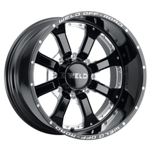 Load image into Gallery viewer, Weld Off-Road W125 20X9 Granada Eight 8x170 ET00 BS5.00 Gloss Black MIL 125.1