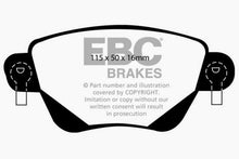 Load image into Gallery viewer, EBC 01-04 Jaguar X-Type 2.5 Yellowstuff Rear Brake Pads