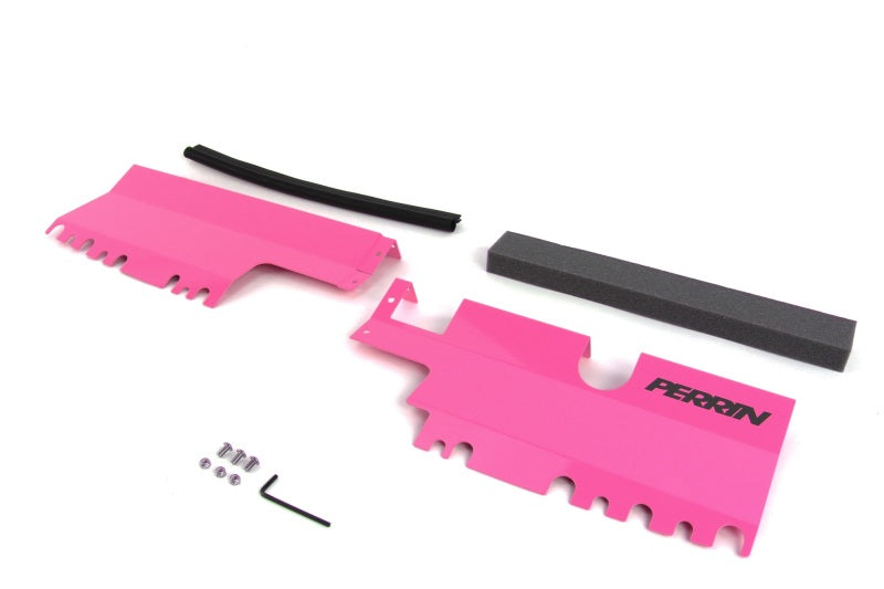 PERRIN 15-21 Subaru WRX/STI Radiator Shroud (Without OEM Intake Scoop) - Hyper Pink