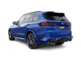Akrapovic 2024+ BMW X5M / X6M (Face Lift) Slip-On Line (Titanium) w/Carbon Fiber Tips