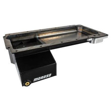 Load image into Gallery viewer, Moroso GM LS Swap (w/Front Sump/Remote Oil Filter Adapter) Wet Sump 6.5qt 6in Steel Oil Pan - Black