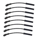 Moroso 99-13 GM LS/LQ 4.8/5.3/5.7/6.0/6.2L Ultra350 8mm Multi-Angle Boot Spark Plug Wire Set - Black