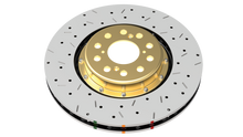 Load image into Gallery viewer, DBA 09+ Nissan GTR R-35 Front Drilled &amp; Slotted 5000 Series 2 Piece Rotor Assembled w/ Black Hat (Av