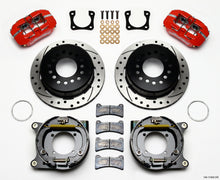Load image into Gallery viewer, Wilwood Dynapro Low-Profile 11.00in P-Brake Kit Drill-Red Chevy 12 Bolt Spcl 2.81in Off Stag Mount