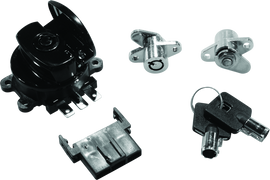 Bikers Choice 99-13 Road King With Hard Bags Black Saddlebag Lock Kit