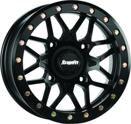 DragonFire Racing Typhon Wheel 15X7 4/156 5+2 +10 Machined Black