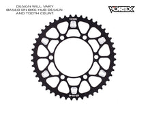 Load image into Gallery viewer, Vortex Racing V4 44 Tooth 530 Rear Sprocket - Black