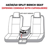 Covercraft 22-24 Dodge RAM 2500/3500 Carhartt Super Dux SeatSaver Custom Front Row Seat Covers - Blk