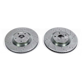 Power Stop 16-17 Lexus GS200t Front Evolution Drilled & Slotted Rotors - Pair