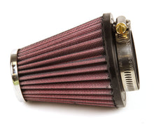 Load image into Gallery viewer, K&amp;N Universal Chrome Filter 2.063in Flange ID x 3.5in Base OD x 2in Top OD x 4in H