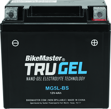 Load image into Gallery viewer, BikeMaster TruGel Battery - MG5L-BS