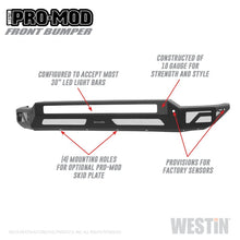 Load image into Gallery viewer, Westin 2020 Chevrolet Silverado 2500/3500 Pro-Mod Front Bumper - Textured Black
