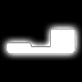 ORACLE Lighting Universal Illuminated LED Letter Badges - Matte Wht Surface Finish - J