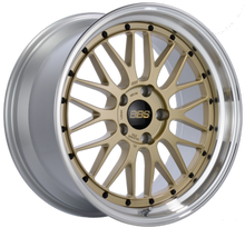 Load image into Gallery viewer, BBS LM 18x10 5x114.3 ET20 Diamond Gold Center Diamond Cut Lip Wheel - 82mm PFS/Clip Required