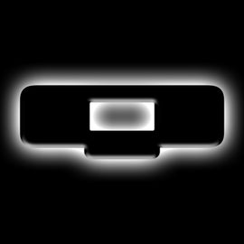 ORACLE Lighting Universal Illuminated LED Letter Badges - Matte Blk Surface Finish - Q