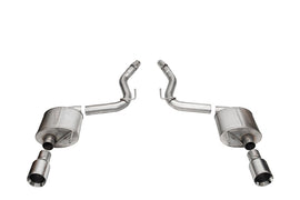 Corsa 24+ Ford Mustang GT Touring Axle-Back Ex.Sys 3.0in Dual Rear Exit w/4.5in Straight Cut Tips
