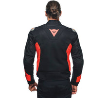 Load image into Gallery viewer, Dainese Energyca Air Tex Jacket Black/Fluorescent-Red Size - 52