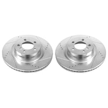 Load image into Gallery viewer, Power Stop 06-09 Land Rover Range Rover Front Evolution Drilled &amp; Slotted Rotors - Pair