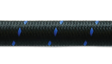 Load image into Gallery viewer, Vibrant -12 AN Two-Tone Black/Blue Nylon Braided Flex Hose (5 foot roll)