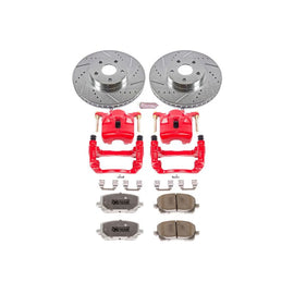 Power Stop 03-08 Pontiac Vibe Front Z26 Street Warrior Brake Kit w/Calipers