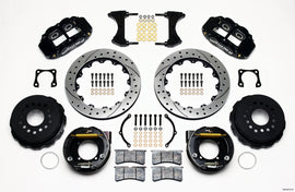 Wilwood Narrow Superlite 4R Rear P-Brk Kit 12.88in Drilled Chevy 12 Bolt-Spec 3.15in Bearing