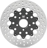 Twin Power 84-17 Big Twin Exc 08-17 FLH FLT Rear 11.5 Floating Rotor Black Hole
