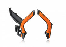 Load image into Gallery viewer, Acerbis 20-23 KTM XCF-W/ XC-W/ EXC/ EXC-F Frame Guards- X-Grip - Black/16 Orange