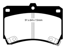 Load image into Gallery viewer, EBC 94-97 Ford Aspire 1.3 manual Redstuff Front Brake Pads