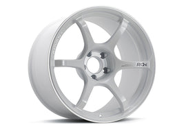 Advan RG-4 18x9.5 +45 5x120 Racing White Metallic and Ring Wheel