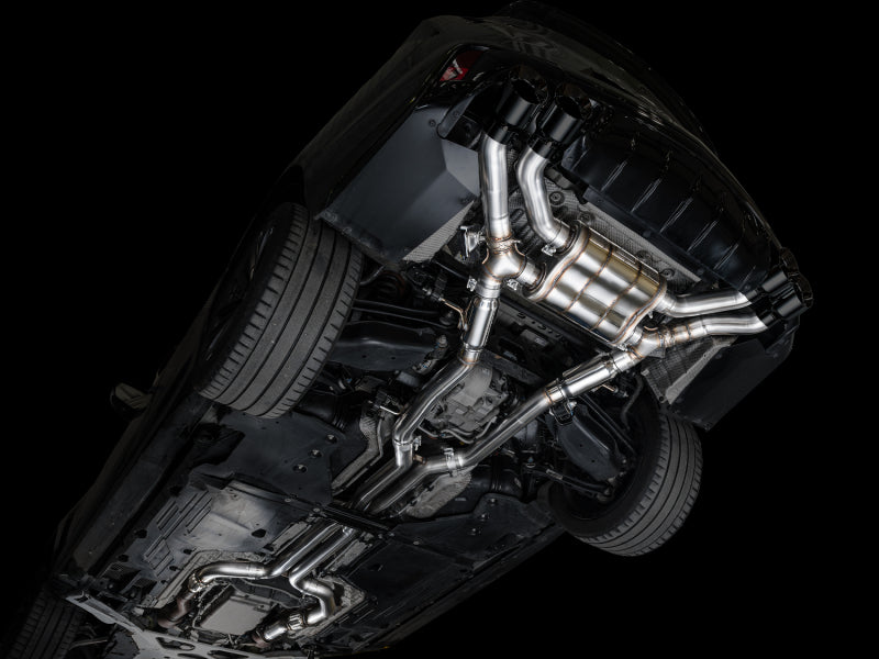 AWE Tuning 2021+ Cadillac CT4-V Blackwing SwitchPath Exhaust - Diamond Black Tips