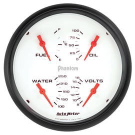 Autometer Phantom Quad 5in. Gauge 240OHm (E) - 33Ohm (F) Electric