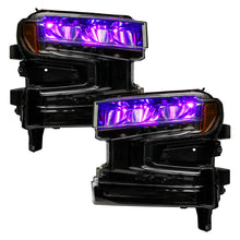 Load image into Gallery viewer, Oracle 19-21 Silverado/Sierra 1500 RGB Demon Eye Headlight Kit - w/o Controller