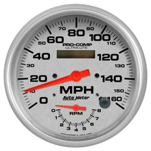 Load image into Gallery viewer, Autometer Ultra-Lite 160mph &amp; 8k RPM Electric Program Tach/Speedo 5in. Gauge