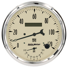 Load image into Gallery viewer, Autometer Antique Beige Tach/Speedo 5in. - 120mph &amp; 8k RPM