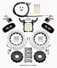 Load image into Gallery viewer, Wilwood AERO4 / MC4 Rear Kit 14.00 Drilled 15-23 Mustang w/Lines &amp; Cables