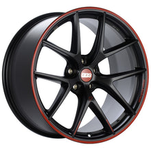 Load image into Gallery viewer, BBS CI-R Nurburgring Edition 20x9 5x112 ET25 Satin Black/Red Lip Wheel - 82mm PFS/Clip Req.