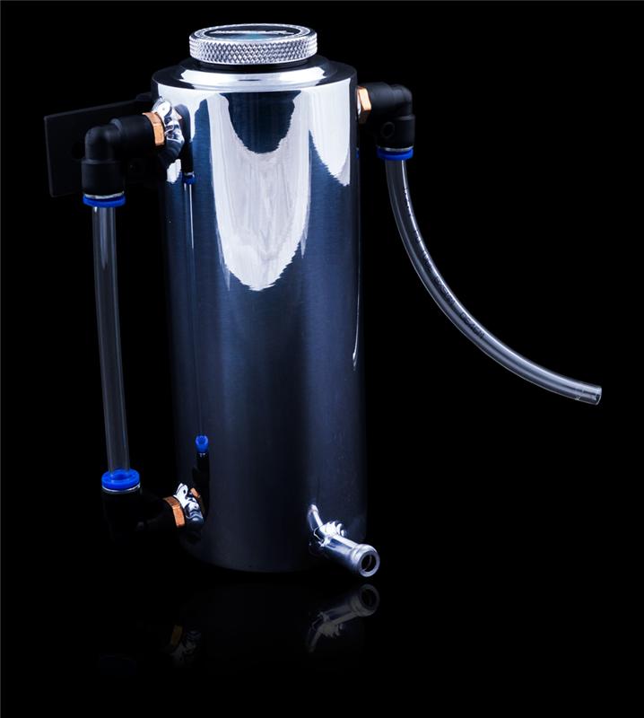Weapon R 24 fl oz Polished Coolant Reserve w/ Bottom Inlet and View Tube