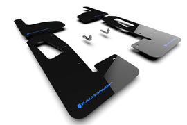 Rally Armor 22-25 Rivian R1T Black UR Mud Flap w/Nitrous Blue Logo