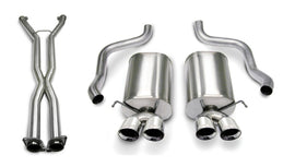 Corsa 07-08 Corvette 2.5in. Sport Series Cat-Back Dual Rear Exit with Twin 3.5in. Polished Tips