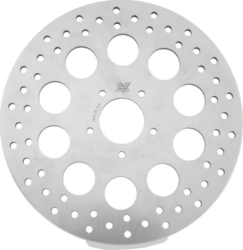 Twin Power 08-13 FLH FLT 08-16 FLHR 06-17 Dyna Front 11.8in Rotor Solid With Holes Stainless