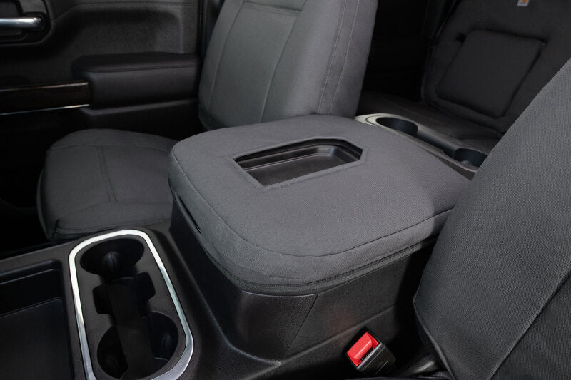 Covercraft 23-24 Ford Super Duty Carhartt PrecisionFit Custom Front Row Seat Covers - Gravel