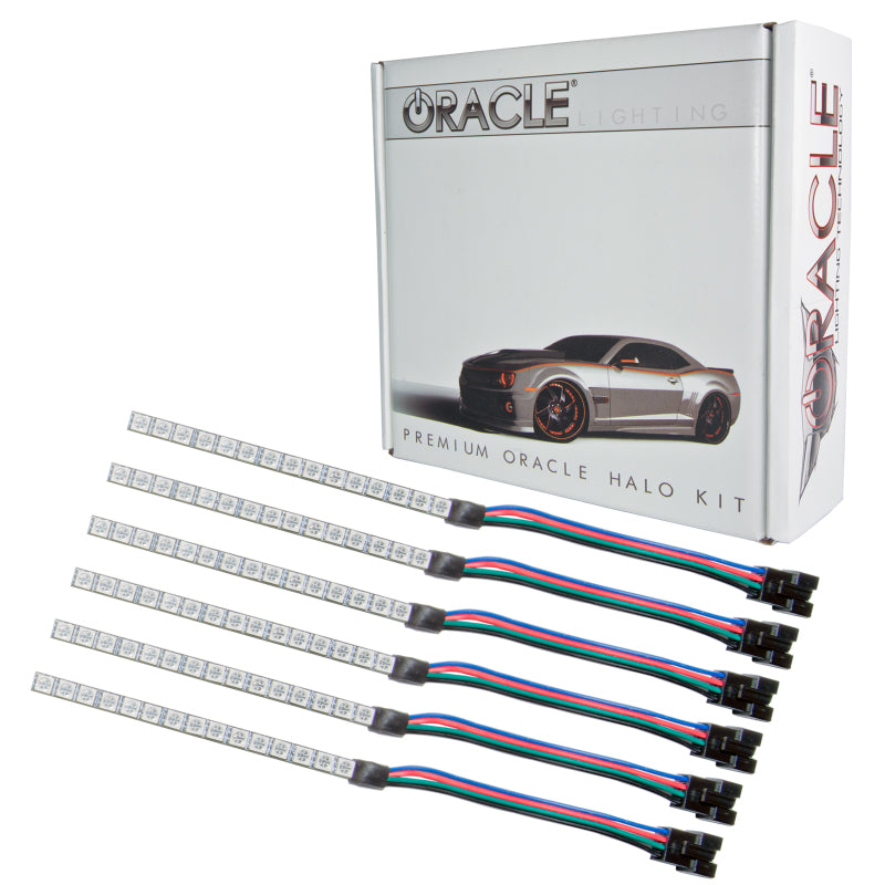 Oracle 15-17 Ford Mustang V6/GT/Shelby DRL  w/ Halo Kit - ColorSHIFT w/ 2.0 Controller