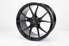 Vossen X Champion RS74 22X10 / ET45 / 5X130 / Gloss Black Wheel / Cayenne 9YA - Front