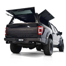 Load image into Gallery viewer, Westin EXP Truck Cap COMPLETE KIT A + BS (21-25 Ford F-150/Lightning/Raptor CC 5.5ft. Bed) - Black