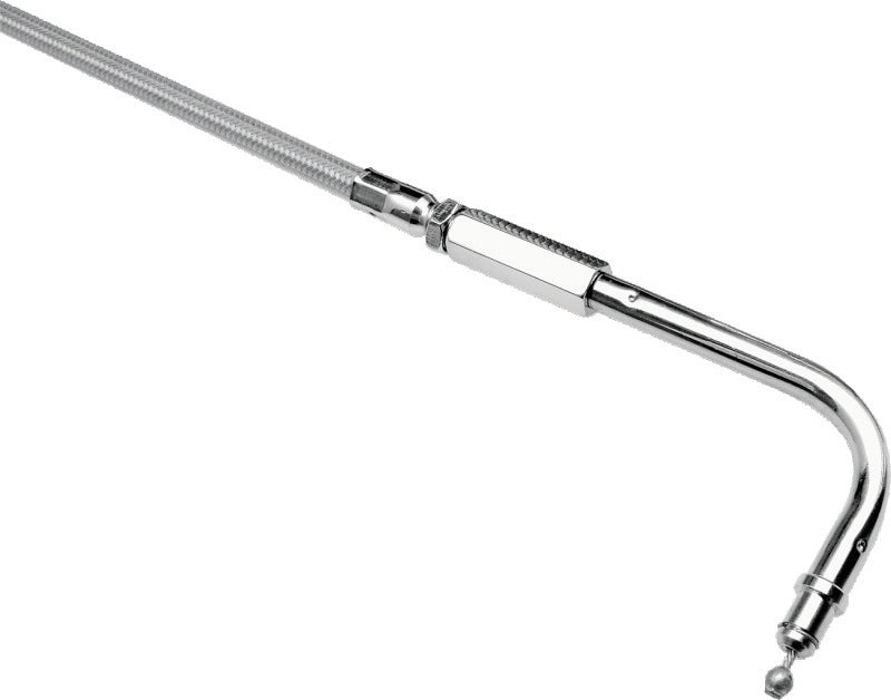 Bikers Choice 81 84-95 FLHT Armor Coat Idle Cable for S&S E/G +6 Inch 48.5 Inch 90 Degree Elbow