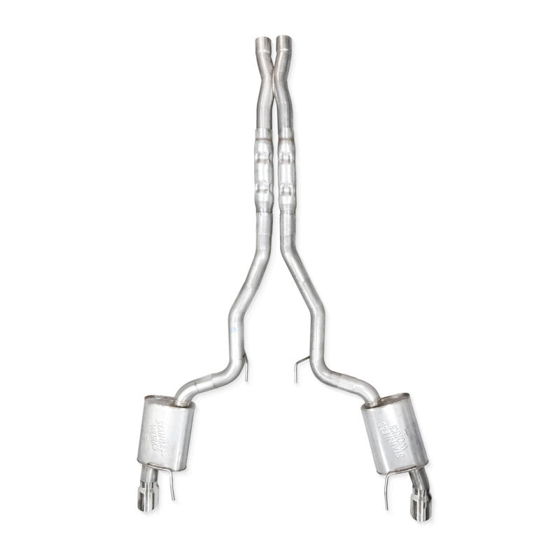 Stainless Works 2024 Mustang GT Catback Dual Tips Legend Sound H-Pipe Factory Connect Exhaust