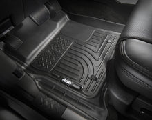 Load image into Gallery viewer, Husky Liners 2014 Kia Sportage w/Retain Hooks WeatherBeater Combo Front &amp; 2nd Row Black Floor Liners